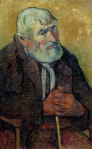 Pálcás öregember portréja, 1889-90